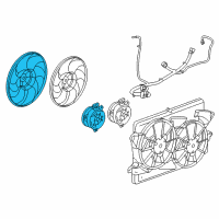 OEM Buick Fan & Motor Diagram - 22915711