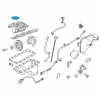 OEM Mercury Intake Manifold Upper Seal Diagram - 3L3Z-9E936-AA