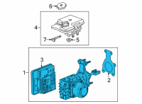 OEM 2022 Chevrolet Suburban CYLINDER ASM-BRK MAS(W/P/B BOOS&ELEK BRK Diagram - 85124747