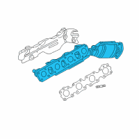 OEM Infiniti Manifold Exhaust W/CAT Diagram - 14002-AR210