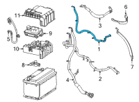 OEM 2021 Cadillac Escalade Positive Cable Diagram - 84733772