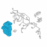 OEM 2016 Hyundai Tucson Instrument Panel Junction Box Assembly Diagram - 91950-D3560