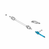 OEM 2018 Hyundai Tucson Bearing Bracket & Shaft Assembly Diagram - 49560-D9140