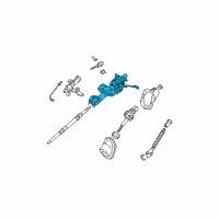 OEM 2009 Toyota 4Runner Column Assembly Diagram - 45250-3D860