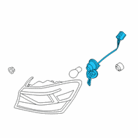 OEM 2021 Kia Forte Rear Holder & Wiring Diagram - 92491M7000