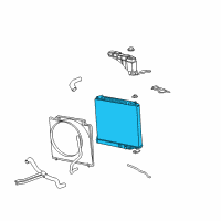 OEM 2004 Ford F-350 Super Duty Radiator Assembly Diagram - 3C3Z-8005-FA