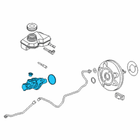 OEM BMW X2 Clutch Master Cylinder Diagram - 34336889224