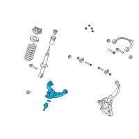 OEM 2013 Ford F-150 Lower Control Arm Diagram - 9L3Z-3078-A