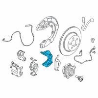 OEM 2021 BMW 740i CALIPER CARRIER SILVER LEFT Diagram - 34-20-6-891-917