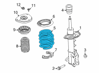 OEM Ford Mustang Mach-E SPRING - FRONT Diagram - LJ9Z-5310-B