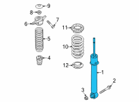 OEM 2021 Kia Sorento Shock ABSORBER Assembly Diagram - 55307R5000