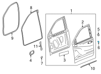 OEM Chevrolet Door Shell Plug Diagram - 94536129