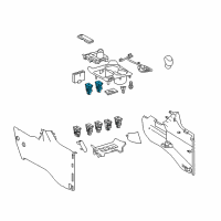 OEM 2017 Toyota Sienna Seat Heat Switch Diagram - 84751-06121