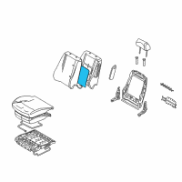 OEM Mercury Milan Seat Back Heater Diagram - 6N7Z-14D696-BA