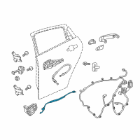 OEM 2020 Chevrolet Malibu Control Cable Diagram - 22970587