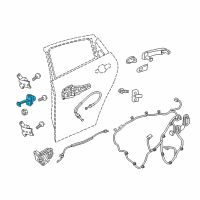 OEM 2018 Chevrolet Malibu Door Check Diagram - 84181192