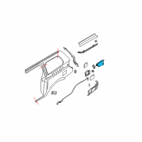 OEM 2010 Nissan Murano ACUTATOR Assembly-Fuel Lid Opener Diagram - 78850-5Y70B
