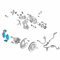 OEM 2019 Hyundai Veloster Rear Disc Brake Pad Kit Diagram - 58302-J3A40