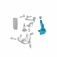 OEM 2003 Ford Explorer Sport Knuckle Diagram - 8L5Z-3K185-A