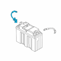 OEM 2021 BMW Z4 BATTERY CABLE MINUS DUAL STO Diagram - 61-12-8-796-322