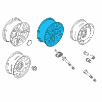 OEM 2018 Ford Expedition Wheel, Alloy Diagram - JL1Z-1007-G