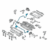 OEM 2020 Hyundai Ioniq Wiring Assembly-Battery Diagram - 91850-G2500