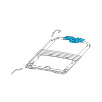OEM 2009 Dodge Durango Motor-SUNROOF Diagram - 68026590AA