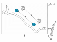 OEM Hyundai BAR ASSY-RR STABILIZER Diagram - 55510-K5500