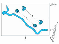 OEM Hyundai Santa Cruz BAR ASSY-RR STABILIZER Diagram - 55510-K5000