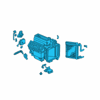 OEM 1999 Honda Accord Heater Unit Diagram - 79100-S87-A41
