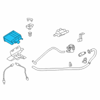 OEM 2011 Cadillac Escalade Vapor Canister Diagram - 22945639