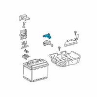 OEM Lexus Sensor Assembly, Battery Diagram - 28850-25010