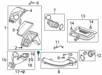 OEM Buick Regal TourX Inlet Duct Insulator Diagram - 23455146