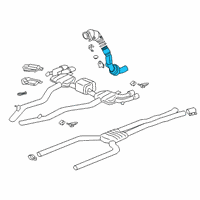 OEM 2020 BMW M5 Exchange Catalytic.Converter.Close To Engine Bottom Diagram - 18-32-7-856-828