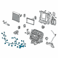 OEM Acura Wire Harness, Aircon Diagram - 32157-TJB-A40