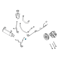 OEM 2017 Ford F-250 Super Duty Lower Return Line O-Ring Diagram - -N808209-S