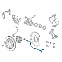 OEM Buick Regal TourX Rear Speed Sensor Diagram - 84613190