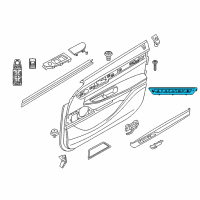 OEM 2019 BMW 740i Operating Unit Seat Functions Left Diagram - 61-31-6-826-716