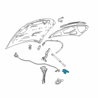 OEM 2005 Lincoln Navigator Lift Cylinder Support Bracket Diagram - F85Z-16A599-AC