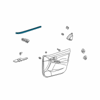 OEM Toyota Matrix Weatherstrip Diagram - 68171-02170