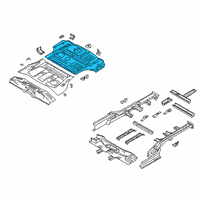 OEM 2020 Hyundai Palisade Panel Assembly-Rear Floor, RR Diagram - 65513-S8000