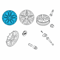 OEM 2021 Ford Escape WHEEL ASY Diagram - LJ6Z-1007-K