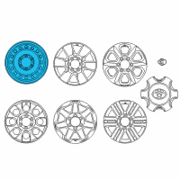 OEM 2016 Toyota 4Runner Wheel, Spare Diagram - 42611-35550