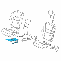 OEM 2014 Honda Accord Heater, Right Front Seat Cushion Diagram - 81134-T3L-A41