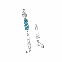 OEM 2008 Toyota 4Runner Coil Spring Diagram - 48131-35471