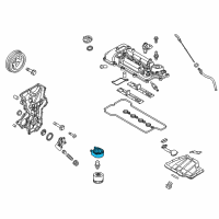 OEM 2016 Kia Forte Koup Cooler Assembly-Engine Oil Diagram - 264102B710