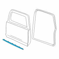 OEM 2003 Ford Explorer Sport Lower Weatherstrip Diagram - 1L2Z-9820759-AA