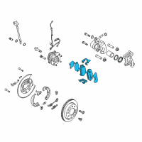 OEM 2020 Kia Sportage Pad Kit-Rear Disc Brake Diagram - 58302D3A00