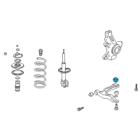 OEM 2006 Acura MDX Bush, Front Compliance Diagram - 51393-S3V-A01