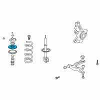 OEM 2003 Acura MDX Seat, Front Spring (Upper) Diagram - 51688-S3V-A02